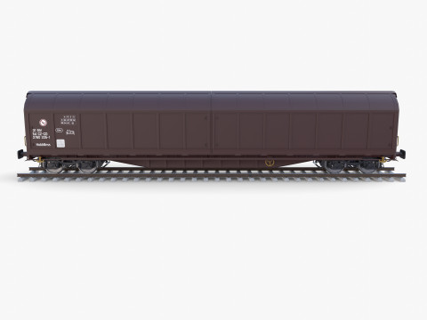 CFR Habis Sliding Door Wagon 339 Rail Car v2 Modèle 3D