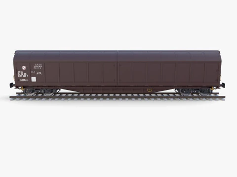 CFR Habis Sliding Door Wagon 339 Rail Car v2 3D Model
