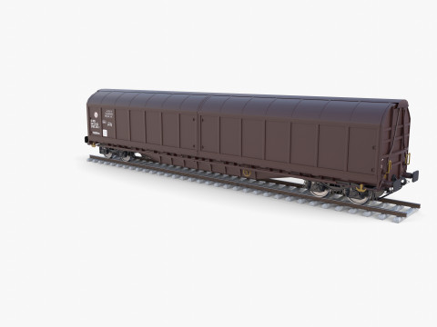 CFR Habis Sliding Door Wagon 339 Rail Car v2 Modèle 3D
