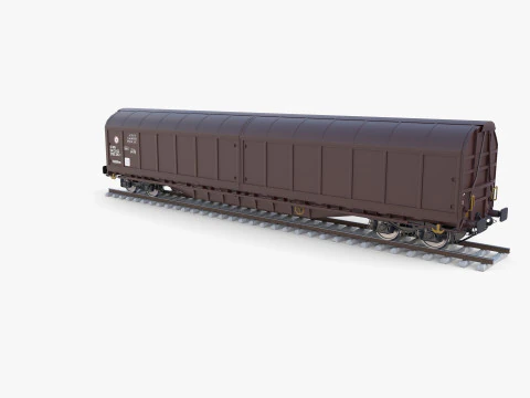 CFR Habis Sliding Door Wagon 339 Rail Car v2 3D Model