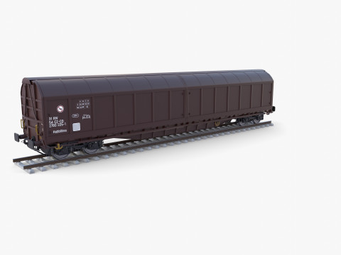 CFR Habis Sliding Door Wagon 339 Rail Car v2 Modèle 3D