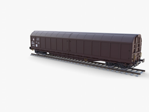 CFR Habis Sliding Door Wagon 339 Rail Car v2 Modèle 3D