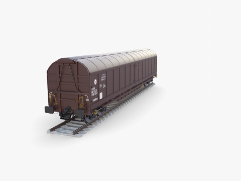 CFR Habis Sliding Door Wagon 339 Rail Car v2 Modèle 3D