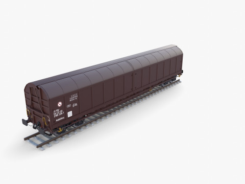 CFR Habis Sliding Door Wagon 339 Rail Car v2 Modèle 3D