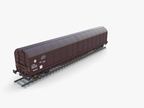 CFR Habis Sliding Door Wagon 339 Rail Car v2 3D Model
