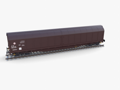 CFR Habis Sliding Door Wagon 339 Rail Car v2 Modèle 3D