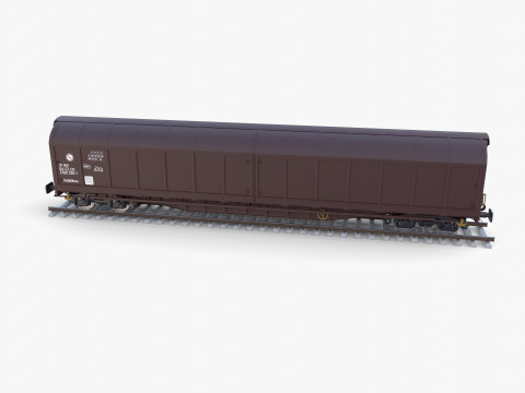 CFR Habis Sliding Door Wagon 339 Rail Car v2 Modèle 3D