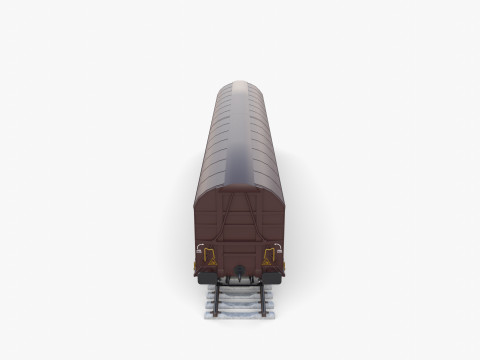 CFR Habis Sliding Door Wagon 339 Rail Car v2 Modèle 3D