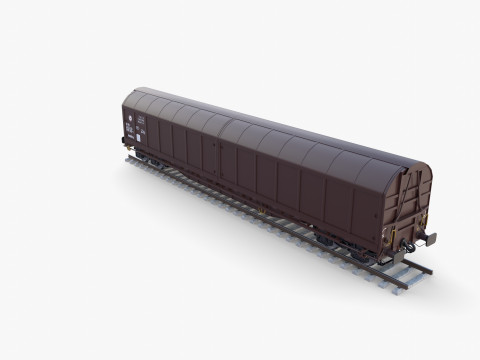 CFR Habis Sliding Door Wagon 339 Rail Car v2 Modèle 3D