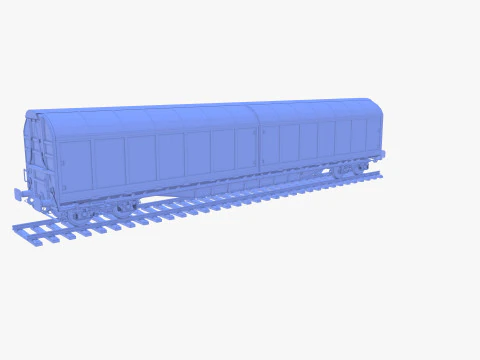 CFR Habis Sliding Door Wagon 339 Rail Car v2 3D Model