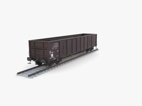 CFR Open Box Rail Car v1 3D मॉडल