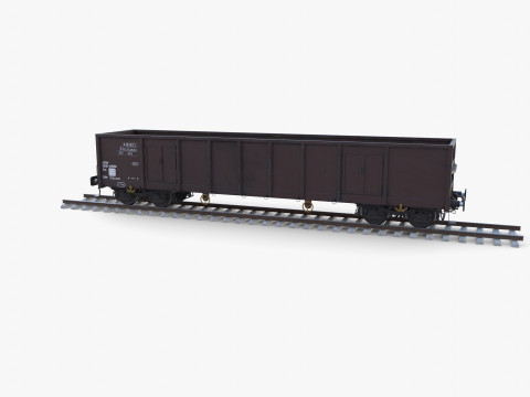 CFR Open Box Rail Car v1 3D मॉडल