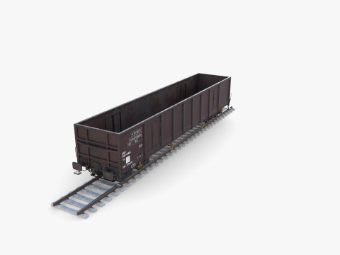 CFR Open Box Rail Car v1 3D मॉडल