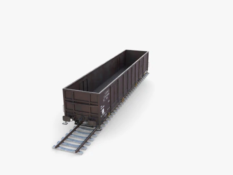 सीएफआर ओपन बॉक्स रेल कार v1 3D मॉडल