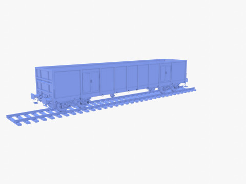 CFR Open Box Rail Car v1 3D मॉडल