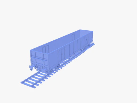 सीएफआर ओपन बॉक्स रेल कार v1 3D मॉडल
