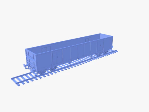 सीएफआर ओपन बॉक्स रेल कार v1 3D मॉडल