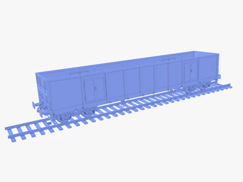 सीएफआर ओपन बॉक्स रेल कार v1 3D मॉडल