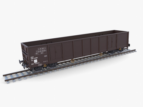 CFR Open Box Rail Car v2 Modelo 3D