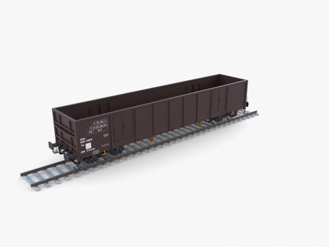 CFR Open Box Rail Car v2 3D Модель