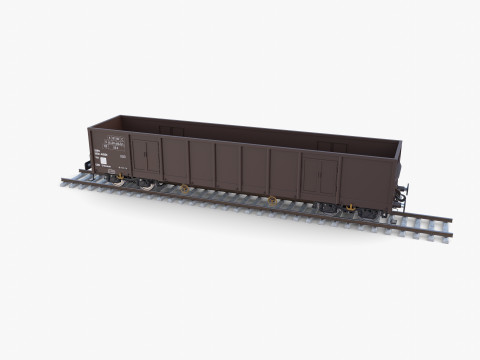 CFR Open Box Rail Car v2 3D Модель
