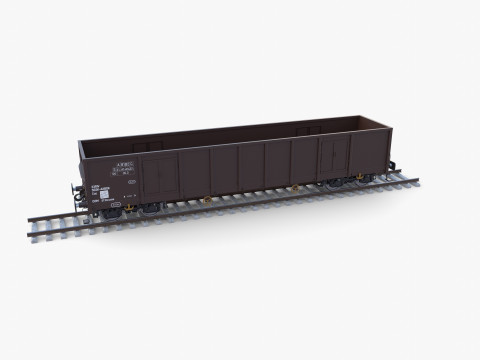 CFR Open Box Rail Car v2 3D Модель