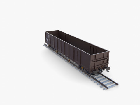 CFR Open Box Rail Car v2 3D Модель