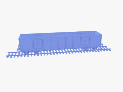 CFR Open Box Rail Car v2 3D Модель