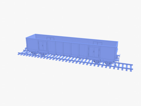 CFR Open Box Rail Car v2 3D Модель
