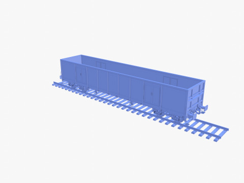 CFR Open Box Rail Car v2 3D Модель