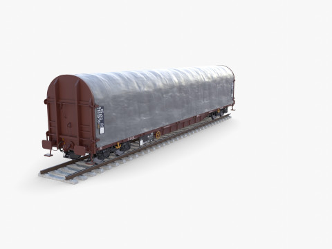 CFR Sliding Tarp Rail Car v1 Modelo 3D