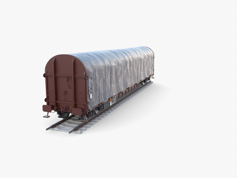 CFR Sliding Tarp Rail Car v1 Modelo 3D