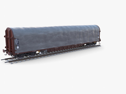 CFR Sliding Tarp Rail Car v1 Modelo 3D