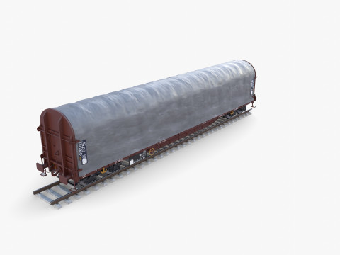 CFR Sliding Tarp Rail Car v1 Modelo 3D