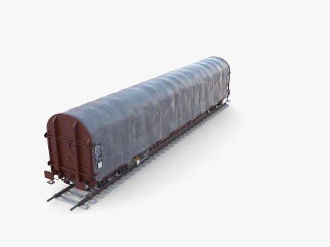 CFR Sliding Tarp Rail Car v1 Modelo 3D
