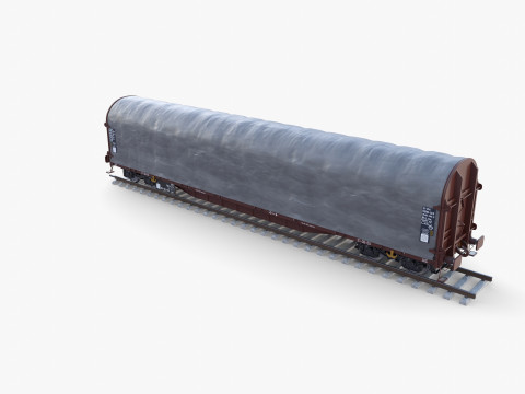CFR Sliding Tarp Rail Car v1 Modelo 3D