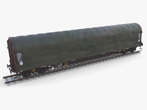 CFR Sliding Tarp Rail Car v2 Modelo 3D