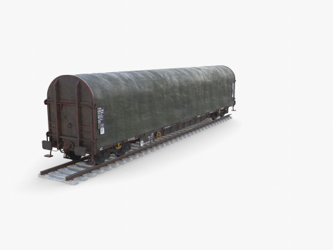 CFR Sliding Tarp Rail Car v2 3D Model