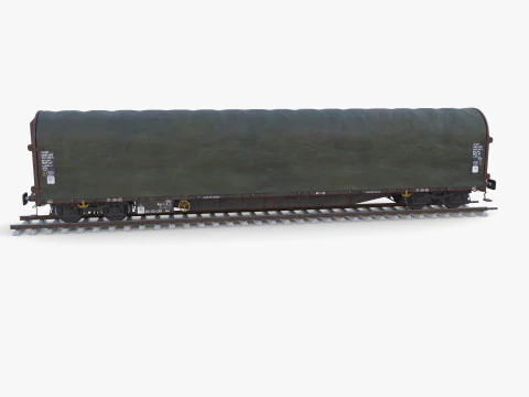 CFR Sliding Tarp Rail Car v2 3D Model