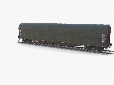 CFR Sliding Tarp Rail Car v2 3D Model