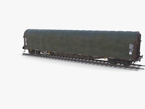 CFR Sliding Tarp Rail Car v2 3D Model