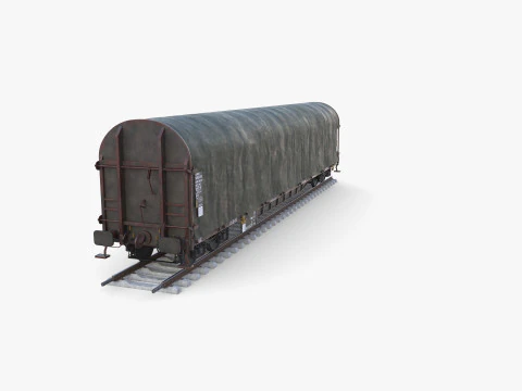 CFR Sliding Tarp Rail Car v2 3D Model