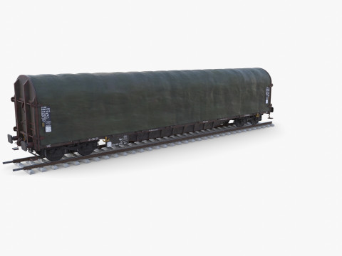 CFR Sliding Tarp Rail Car v2 3D Model
