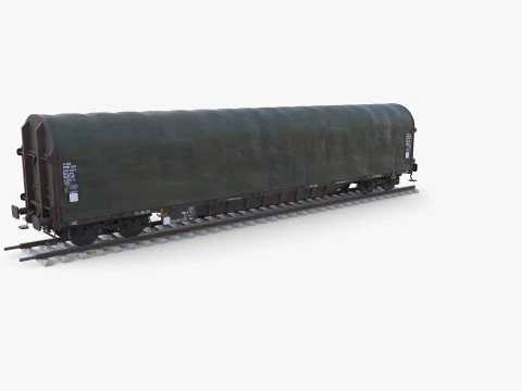 CFR Sliding Tarp Rail Car v2 3D Model