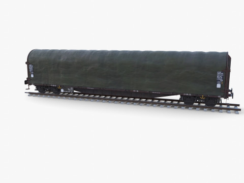 CFR Sliding Tarp Rail Car v2 3D Model