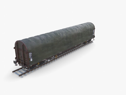 CFR Sliding Tarp Rail Car v2 3D Model