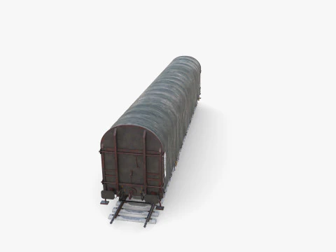 CFR Sliding Tarp Rail Car v2 3D Model