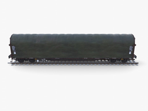 CFR Sliding Tarp Rail Car v2 3D Model