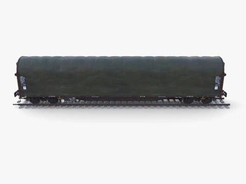 CFR Sliding Tarp Rail Car v2 3D Model