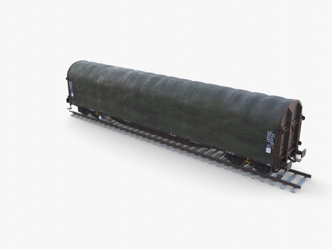 CFR Sliding Tarp Rail Car v2 3D Model